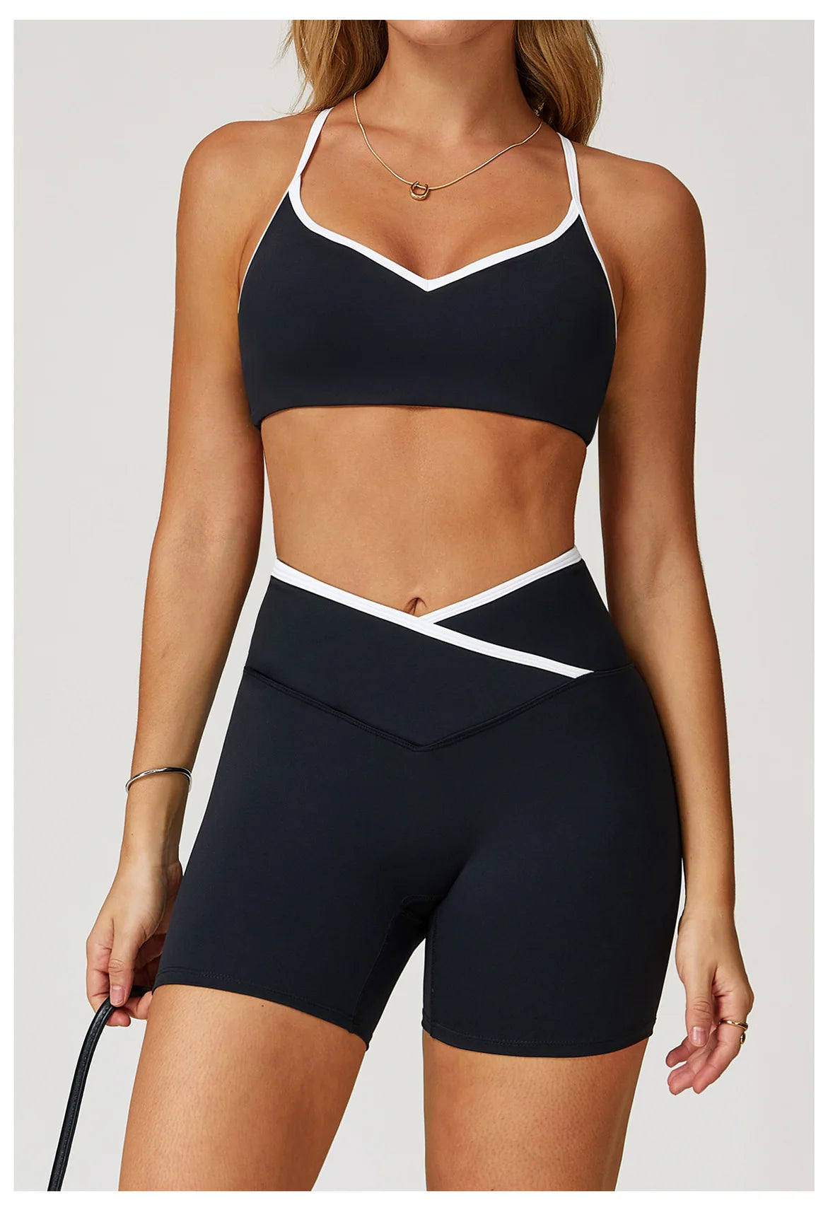 GYMBABE Contour Short Set