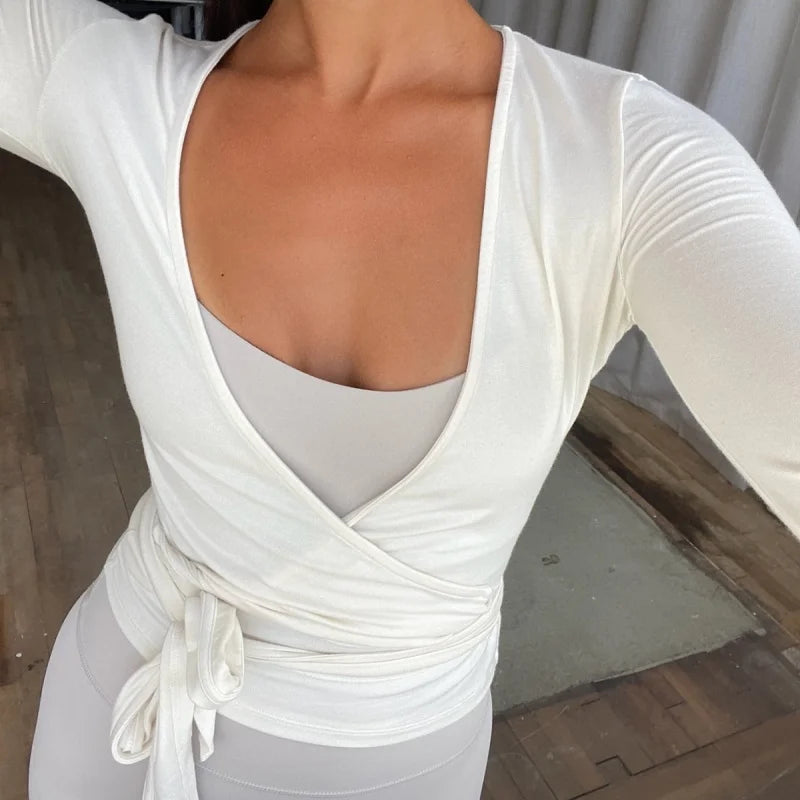 Gymbabe Flow Wrap Top