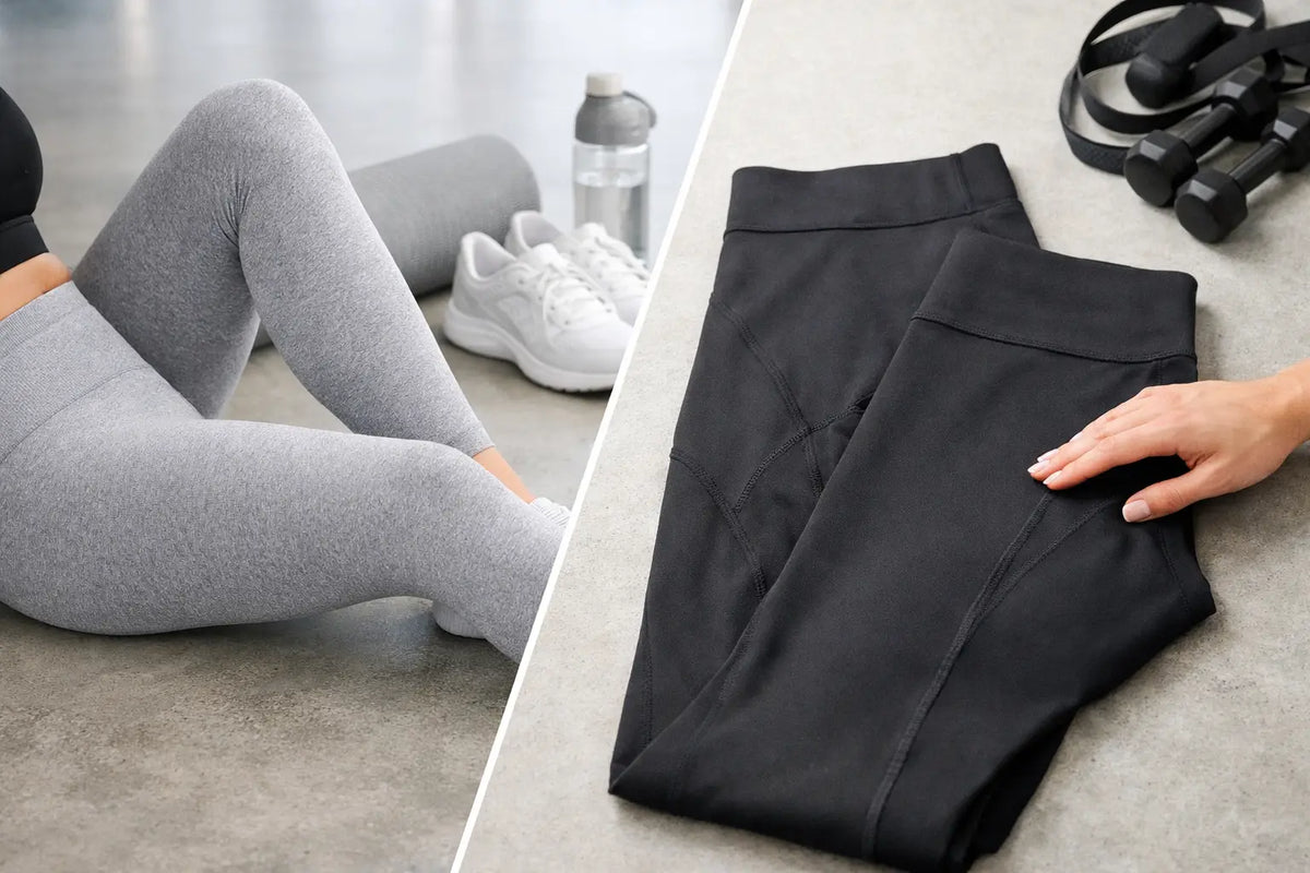 Seamless vs compressie leggings uitgelegd