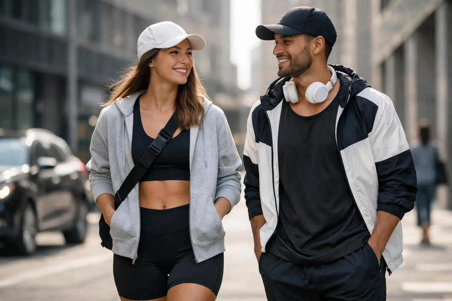 De trend van gymwear als streetwear dragen