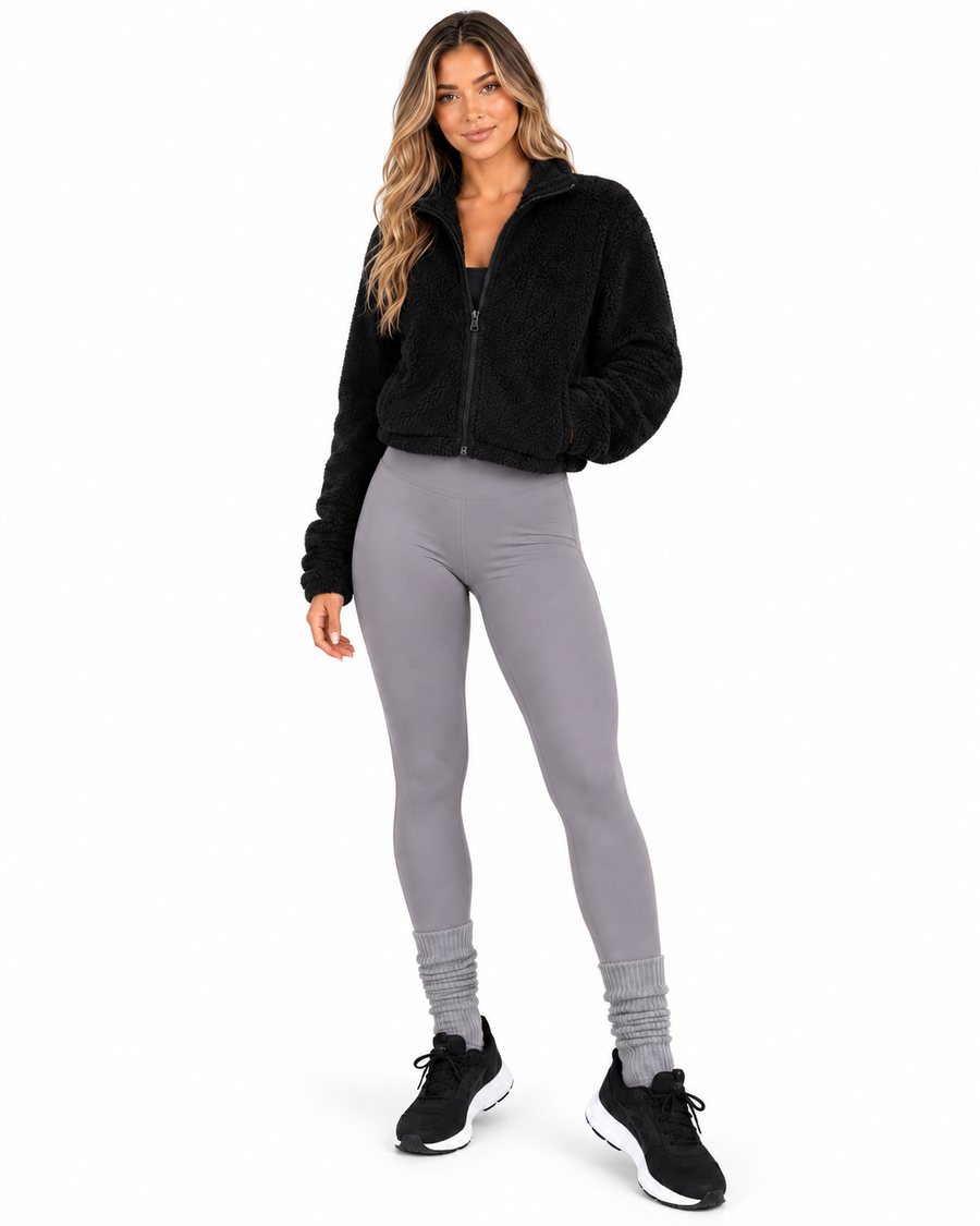 GYMBABE Fleece Zip Jacket