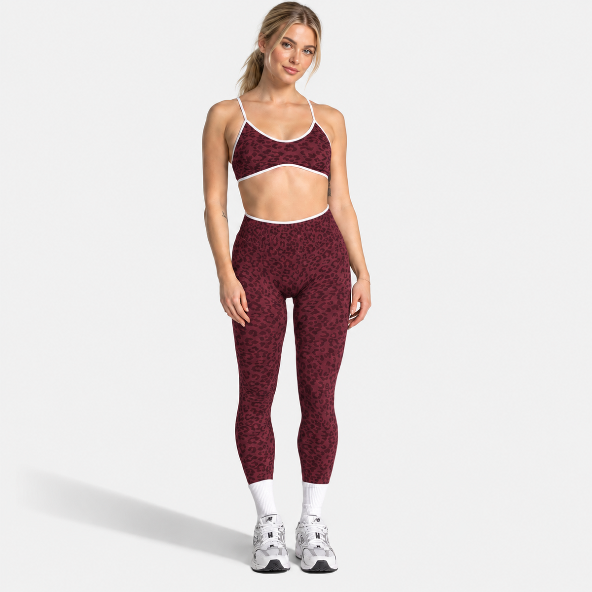 GYMBABE LEOPARD SEAMLESS SET