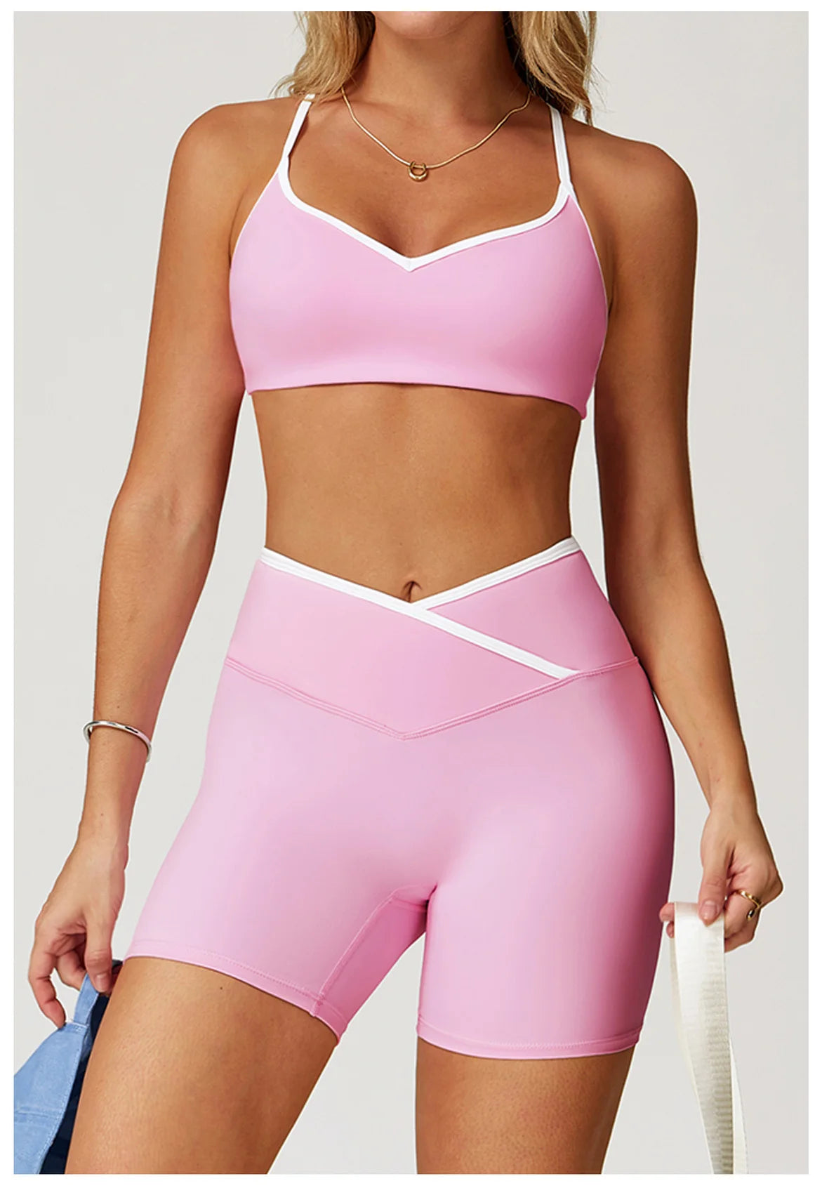 GYMBABE Contour Short Set