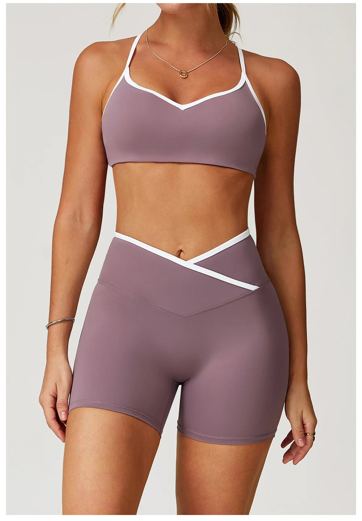 GYMBABE Contour Short Set